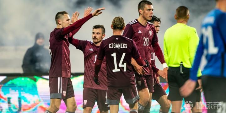 包含拉脱维亚队客场战胜爱沙尼亚队的词条